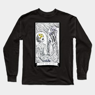 The Five of Stars - The Tarot Restless Long Sleeve T-Shirt